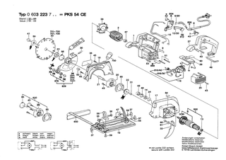 BOSCH PKS 54 CE - 0603223738