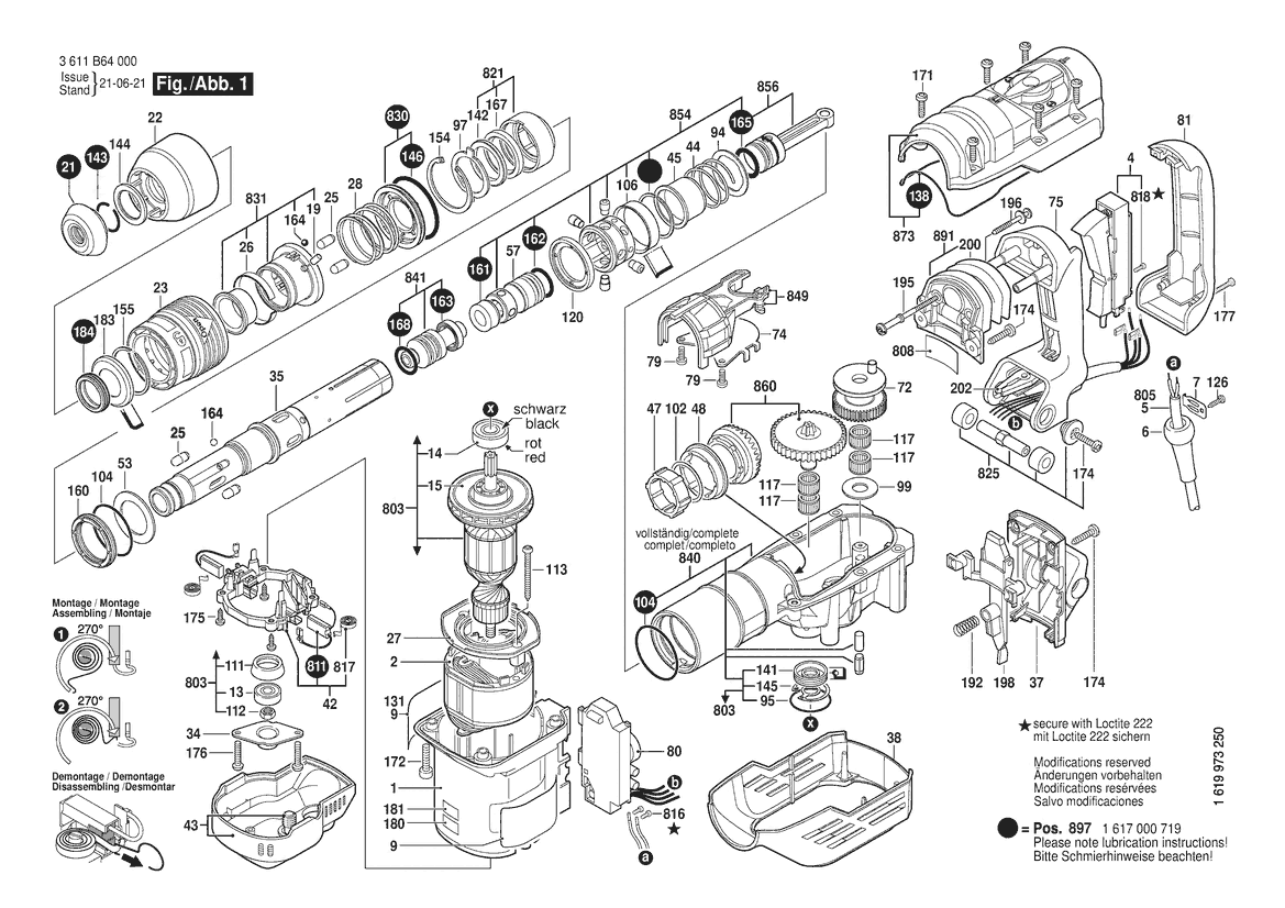 BOSCH GBH 540 DCE 3611B640C0