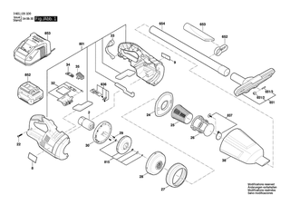 BOSCH GAS 14,4 V-LI - 3601JD51D0