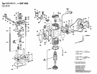 BOSCH GOF 1600 - 0601611034