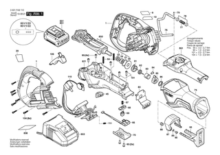BOSCH GSA18V-125 - 3601FA8110