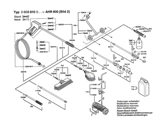BOSCH Blechschraube DIN7981-ST2,9x9,5C-Z | Ersatzteile f�r AHR 800 | 2912401005