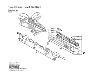 BOSCH Hochdruckreiniger | Ersatzteile f�r AHR 700 | 1609350204