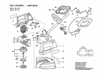 BOSCH Blechschraube DIN 7981-ST3,9x25-C-Z | Ersatzteile fr ART 30 FA | 2912401022