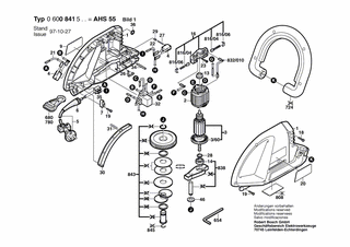 BOSCH Innensechskantschlssel 5 MM | Ersatzteile fr AHS 55 | 2610364015