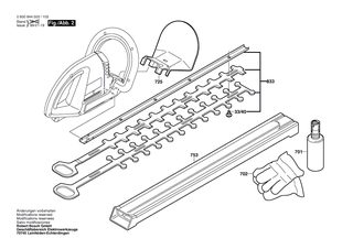 BOSCH Typschild | Ersatzteile f�r AHS 60 | 160111A3H3