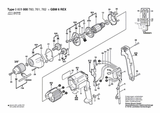 BOSCH Lfter | Ersatzteile fr GBM 6 REX | 2606610027