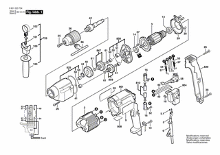 BOSCH Hinweisschild | Ersatzteile fr 1023 VSR | 2610906850