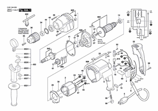 BOSCH Zylinderstift | Ersatzteile fr 1033 VSR | 1613100012