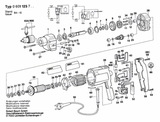 BOSCH Typschild | Ersatzteile für Bohrmaschine | 160111A3H3