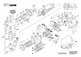BOSCH Klebeschild SCHATTENSEITE | Ersatzteile für GWB 10 RE | 3601110351