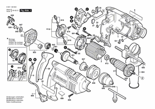 BOSCH Befestigungssatz | Ersatzteile für GSB 16 RE | 2607001305