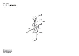BOSCH Tiefenanschlag SW 6x210 MM | Ersatzteile f�r GSB 1800-2 RE | 1613001009