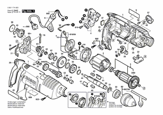 BOSCH Bohrfutterschlüssel SG2 | Ersatzteile für GSB 18-2 RE | 2607950007