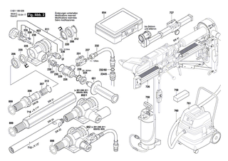 BOSCH Verl�ngerung R 1/2 Zoll | Ersatzteile f�r GDB 1600 WE | 2608598044