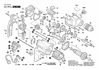 BOSCH Drehknopf SCHWARZ | Ersatzteile für GSB 20-2 RE | 2602026117