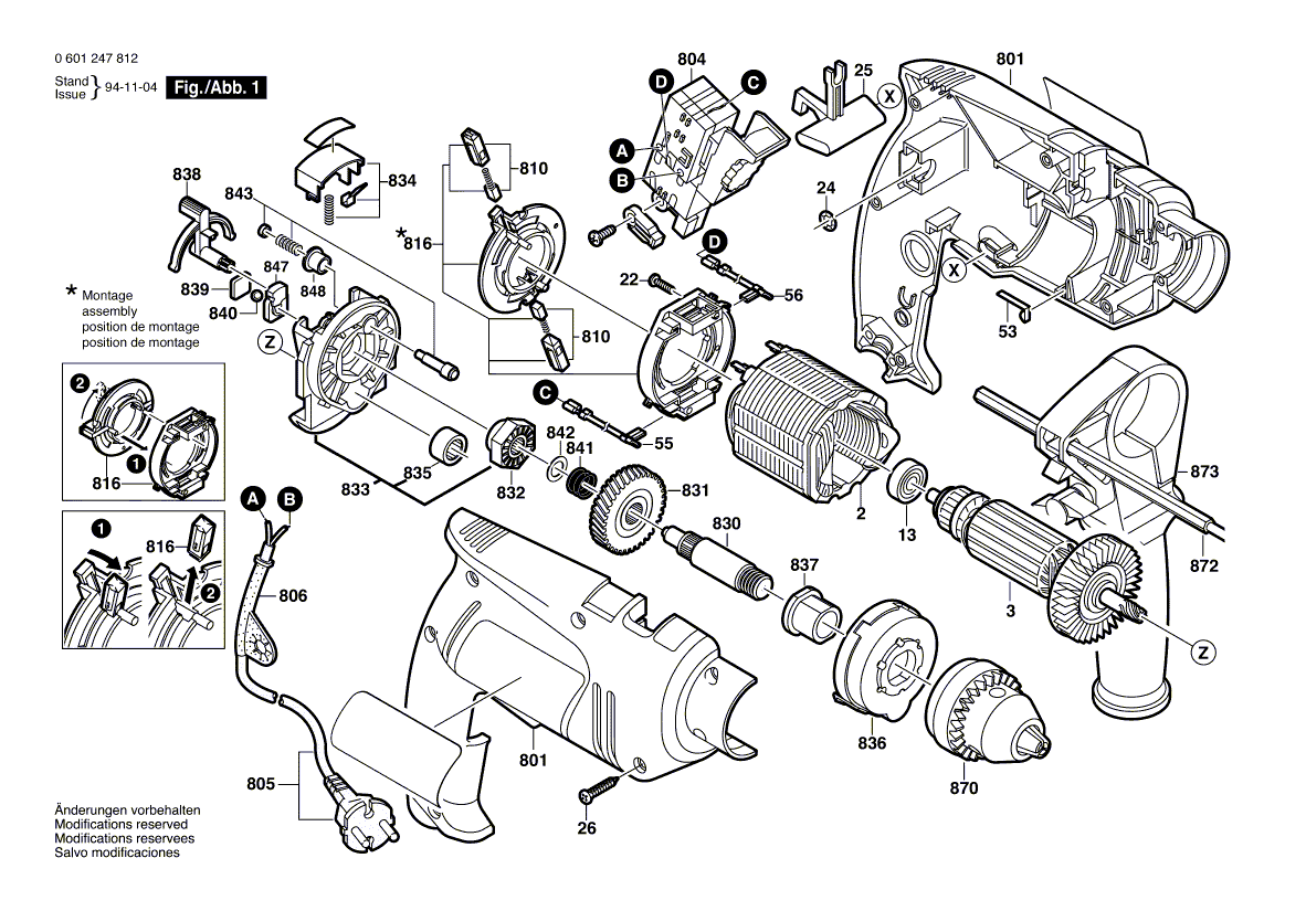 BOSCH Sinterlager | Ersatzteile für GSB 16 RE - 0601247817 