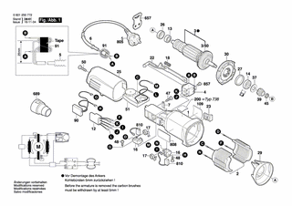 BOSCH Bürstenhalter | Ersatzteile für GEX 150 TURBO | 1619P01811
