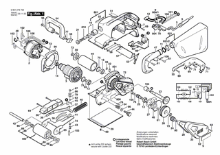 BOSCH Schwenkachse | Ersatzteile für GBS 100 AE | 3603405509