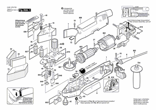 BOSCH Bandspannhebel | Ersatzteile für GVS 350 AE | 2601990900