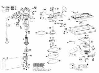 BOSCH Typschild | Ersatzteile für Schwingschleifer | 160111A3H3