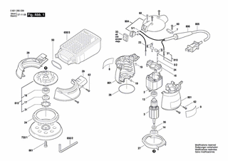 BOSCH Schaltersatz | Ersatzteile fr 1295 D | 2610921505