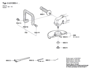 BOSCH Typschild | Ersatzteile fr Winkelschleifer | 160111A3H3