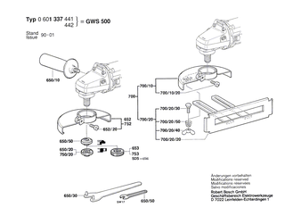 BOSCH Innensechskantschraube DIN 912-M6x16-8.8 | Ersatzteile f�r GWS 500 | 2910141197