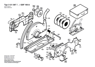BOSCH Schalter | Ersatzteile f�r GSF 100 A | 3607200064