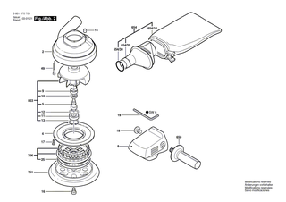 BOSCH Geh�usedeckel BLAU | Ersatzteile f�r GEX 150 ACE | 1600508011
