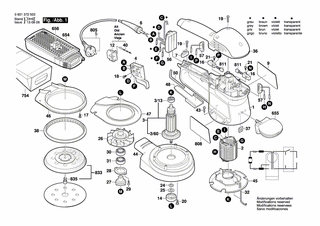 BOSCH Polschuh 230-240V | Ersatzteile für GEX 125 AC | 2604220529