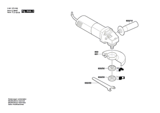 BOSCH Zweilochmutterndreher | Ersatzteile f�r GWS 6-100 | 2609110015