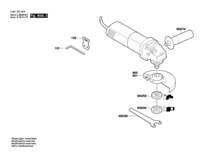 BOSCH Netzanschlussleitung EU 2,6m 2 x 1,0 mm | Ersatzteile f�r GWS 5-100 | 1607000385
