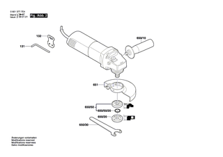 BOSCH Schl�sselhalter | Ersatzteile f�r GWS 8-125 C | 3602311050