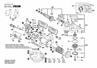 BOSCH Getriebeeinheit | Ersatzteile für GWS 14-150 C | 1607000D4Z